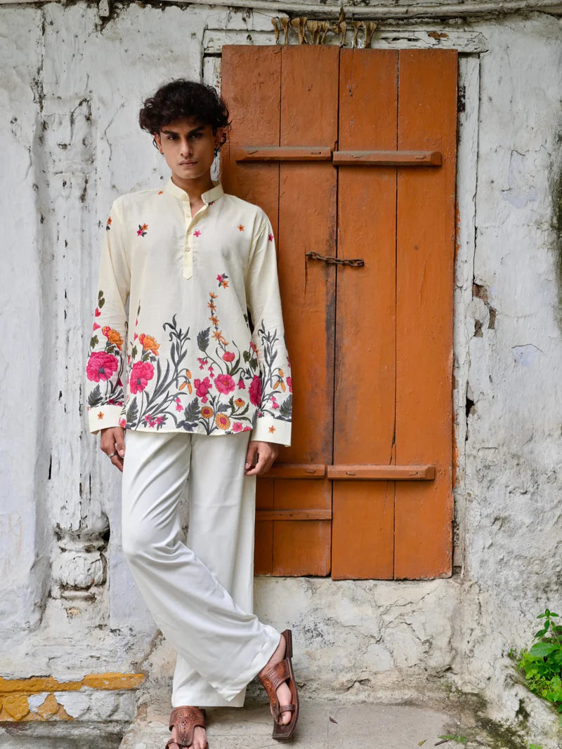 BLOOMSCAPE COTTON SHORT KURTA