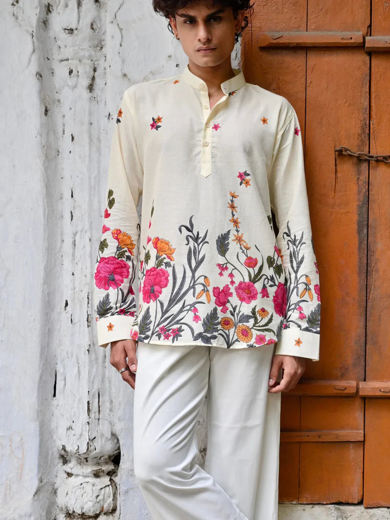 BLOOMSCAPE COTTON SHORT KURTA